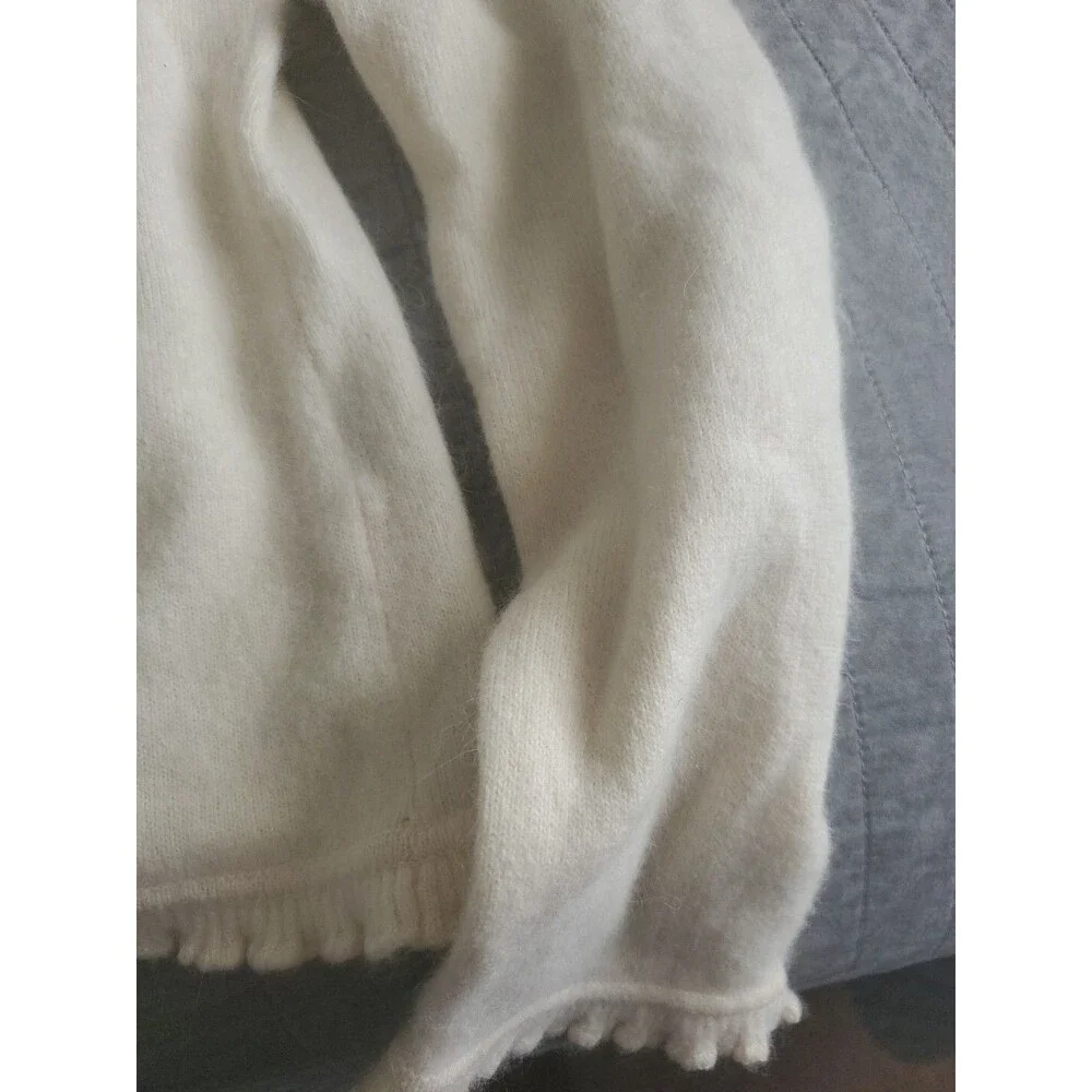 Vintage Ralph Lauren Ivory Lambswool Turtle Neck Sweater Boy's Medium, Youth